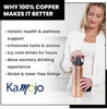 Image of Copper Water Bottle Special  - Removable Insulated Neoprene Sleeve and Optional Copper Straw