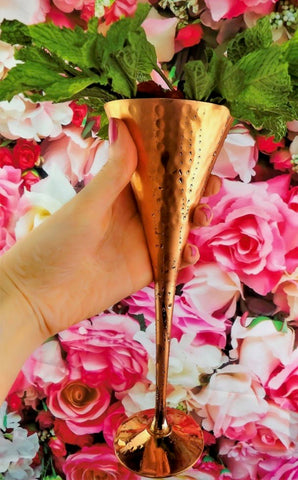Moscow Mule Champagne Hammered Copper Flutes