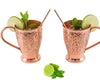 Image of Embossed Exclusive Moscow Mule Copper Mugs Gift Set of 2