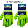 Image of Bamboo Eco-Friendly Garden Gloves 2 Pairs Per pack
